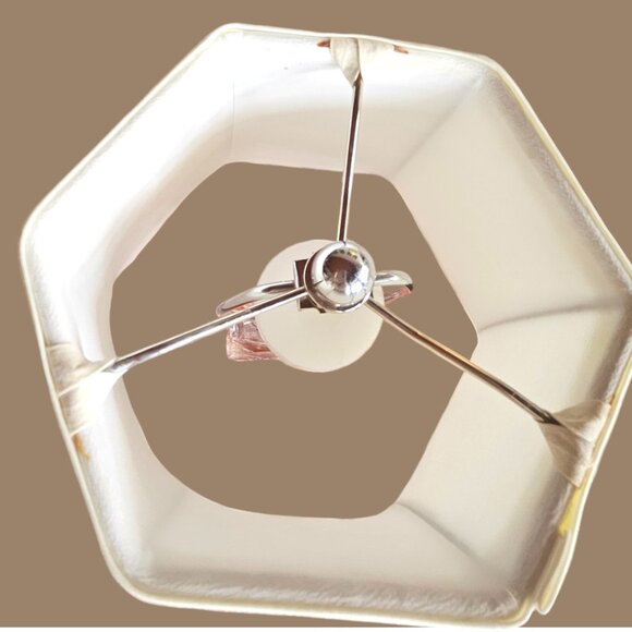 MId-Century Solid Crystal 21" Table Lamp with Shade - Picture 6 of 10